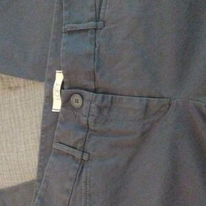 LOFT Marisa cotton gray/blue Capri pants size 10 EUC